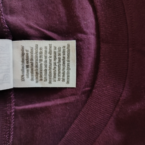 PINK Victoria's Secret Maroon Sequin Long Sleeve - Picture 4 of 10